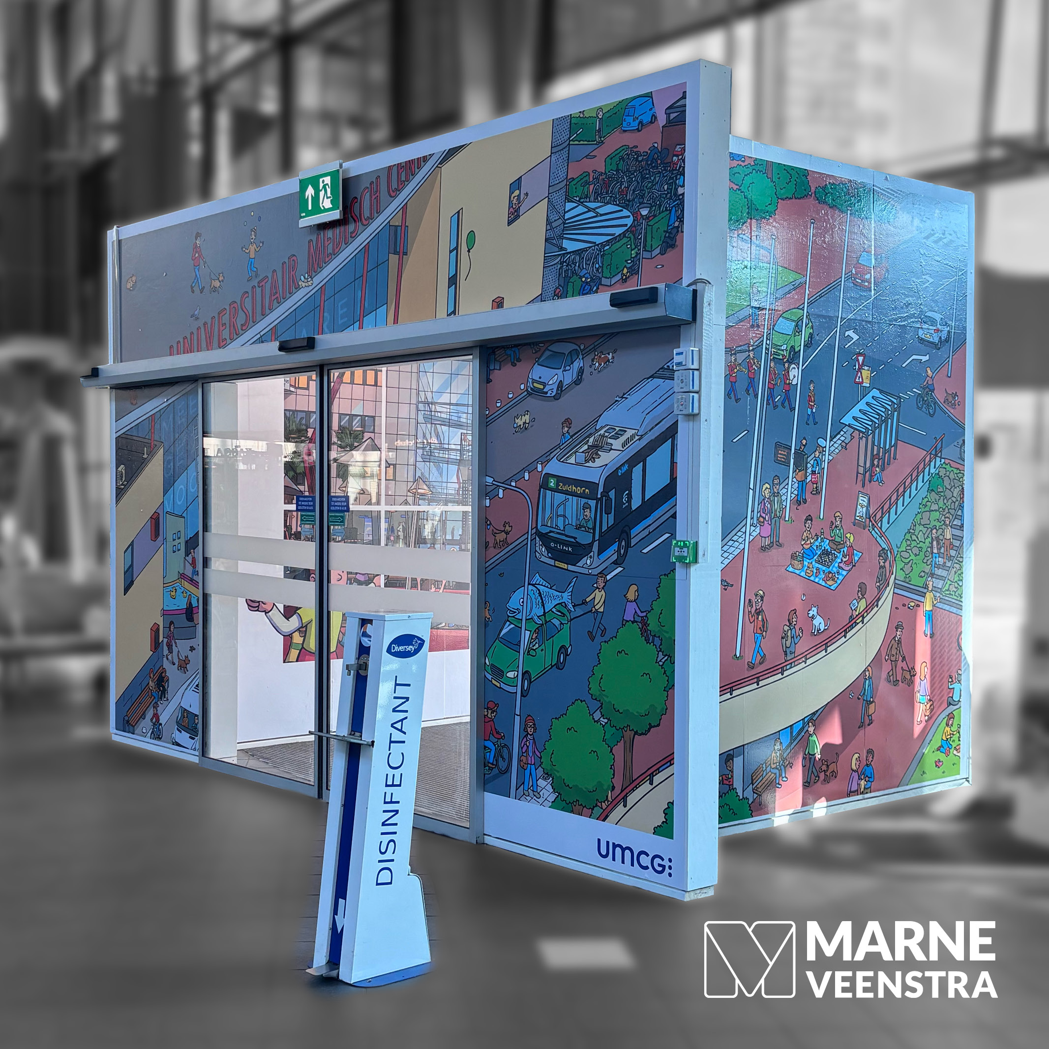 tijdelijke hoofdingang UMCG